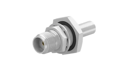 COAXIAL CONNECTOR, SMA, 50 Ohm, Straight bulkhead cable jack (female)