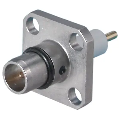 COAXIAL CONNECTOR, BMA, 50 Ohm, Straight panel receptacle, plug (male), flange mount