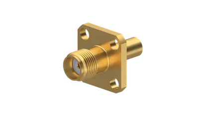 COAXIAL CONNECTOR, SMA, 50 Ohm, Straight panel cable jack (female), flange mount