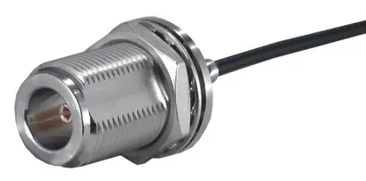 COAXIAL CONNECTOR, N, 50 Ohm, Straight bulkhead cable jack (female)