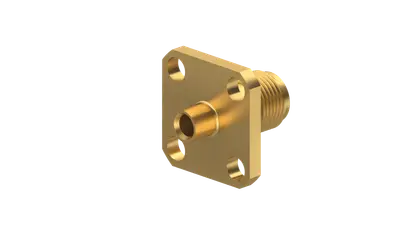 COAXIAL CONNECTOR, SMA, 50 Ohm, Straight panel cable jack (female), flange mount
