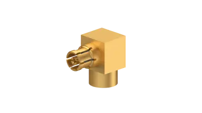COAXIAL CONNECTOR, SMPM, 50 Ohm, Right angle cable jack (female)