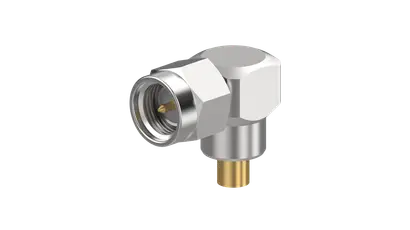 COAXIAL CONNECTOR, SMA-26.5GHz, 50 Ohm, Right angle cable plug (male)
