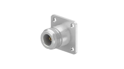 COAXIAL CONNECTOR, N, 50 Ohm, Straight panel receptacle, jack (female), flange mount