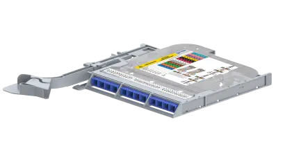 LISA ribbon splice cassette, MDC (VSFF), 72 fibers