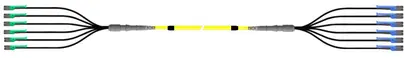 OptiPack Harness, 12F, SM, 6xLC-XD APC to 6xLC-XD UPC