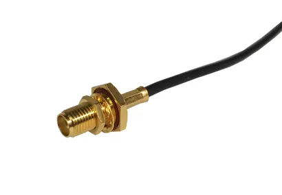 COAXIAL CONNECTOR, SMA, 50 Ohm, Straight bulkhead cable jack (female)