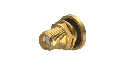 COAXIAL CONNECTOR, SMA, 50 Ohm, Straight bulkhead receptacle, jack (female)