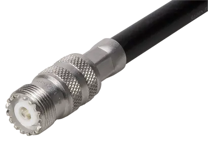 COAXIAL CONNECTOR, UHF, X Ohm, Straight cable jack (female)