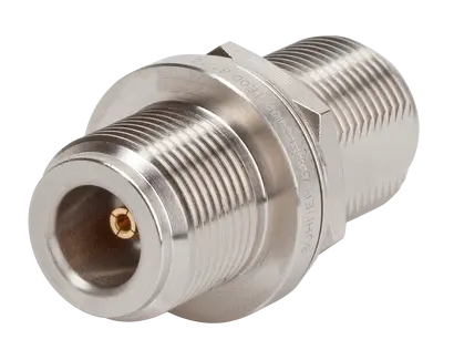 COAXIAL ADAPTER, N, 50 Ohm, Bulkhead, jack / jack (female / female)