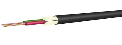 24 Fasern E9/125 schwarzer Mantel