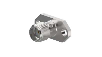 COAXIAL CONNECTOR, SMA, 50 Ohm, Straight panel receptacle, jack (female), flange mount