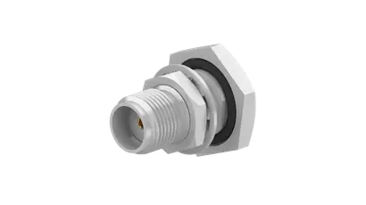 COAXIAL CONNECTOR, SMA, 50 Ohm, Straight bulkhead cable jack (female)