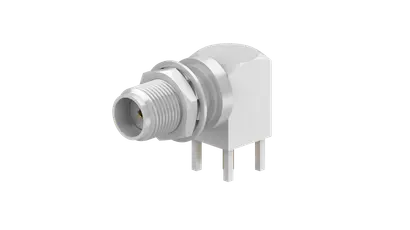 COAXIAL CONNECTOR, SMA, 50 Ohm, Right angle PCB jack (female)