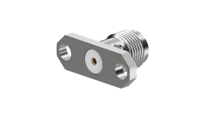COAXIAL CONNECTOR, SMA, 50 Ohm, Straight panel receptacle, jack (female), flange mount