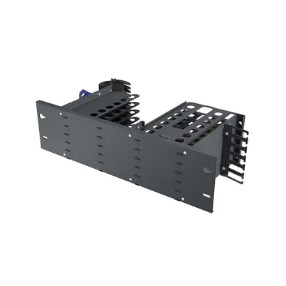 LISA Chassis links, 2U, Schwarz