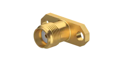 COAXIAL CONNECTOR, SMA, 50 Ohm, Straight panel receptacle, jack (female), flange mount