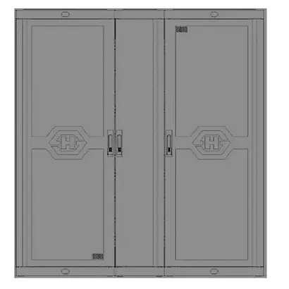 NGR 1500, 46U, perf.doors, side panels incl., black