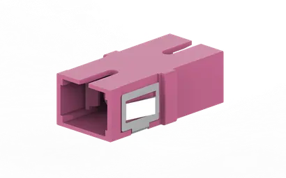 SC adapter, int. fix. spring, simplex