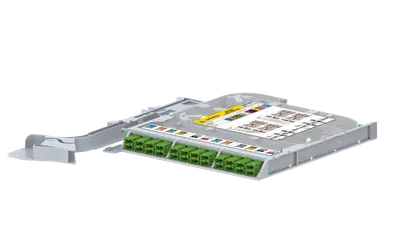 LISA ribbon splice cassette RIGHT, 24x fiber, 12xLCD APC, G.657.A2, NS | TIA, HS incl