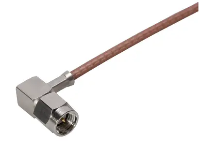 COAXIAL CONNECTOR, SMA, 50 Ohm, Right angle cable plug (male)