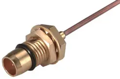 COAXIAL CONNECTOR, BMA, 50 Ohm, Straight bulkhead cable plug (male)