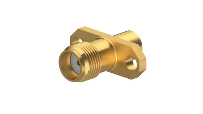 COAXIAL CONNECTOR, SMA, 50 Ohm, Straight panel cable jack (female), flange mount