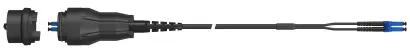FullAXS plug with cap, LC DX, SM A2 4.8mm riser cable, #D/UL