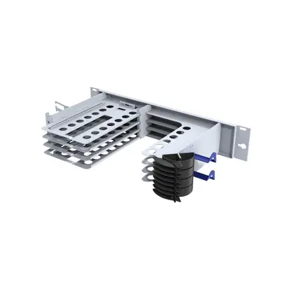 LISA Chassis links, 2U, Grau