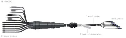 MLEH 9x18, 6mm2, SM, blunt cut to blunt cut, Q-ODC-2 to LC