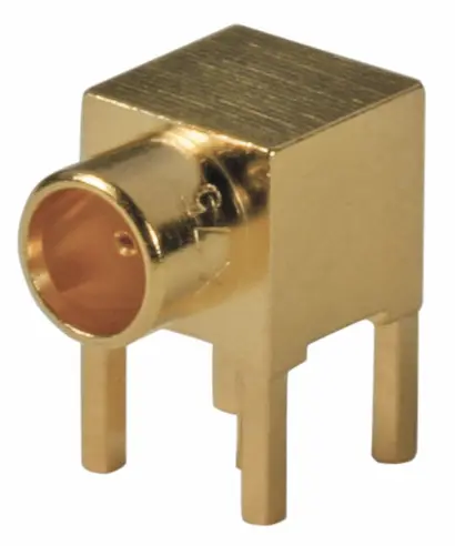 COAXIAL CONNECTOR, MCX-75, 75 Ohm, Right angle PCB jack (female)