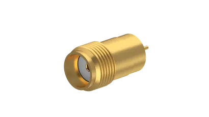 COAXIAL CONNECTOR, SMA, 50 Ohm, Straight bulkhead receptacle, jack (female)
