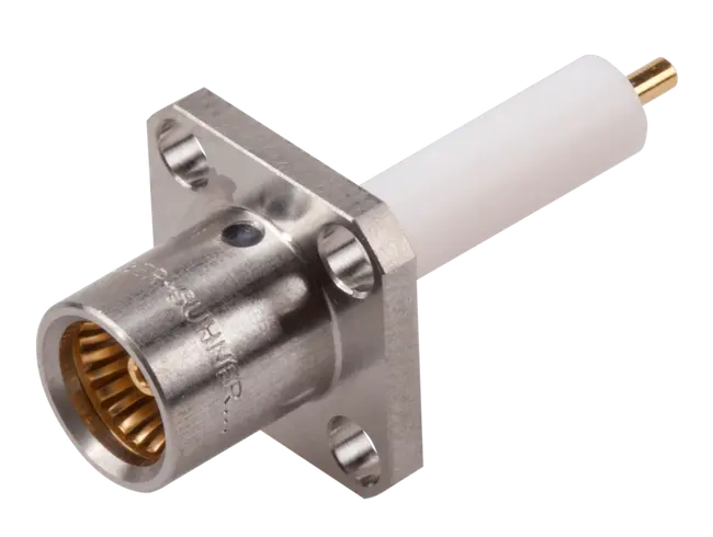 COAXIAL CONNECTOR, BMA, 50 Ohm, Straight panel - HUBER+SUHNER