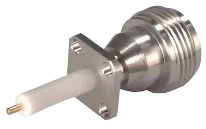 COAXIAL CONNECTOR, N, 50 Ohm, Straight panel receptacle, jack (female), flange mount