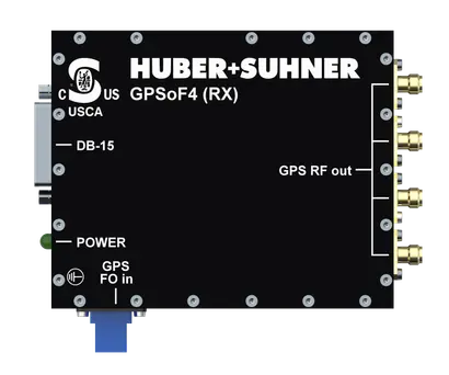 Expansion module, Receiver, L1, L2, DIN Rail, 4 RF OUT, 1 FO IN