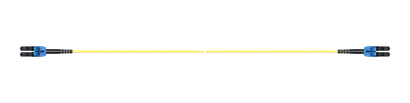 Duplex, LC uniboot-LC uniboot, UPC, 2.1mm, yellow, SM/A2