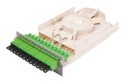 MCM module, 12xSM, E-2000® APC 0.1dB, simplex adapter, DIN