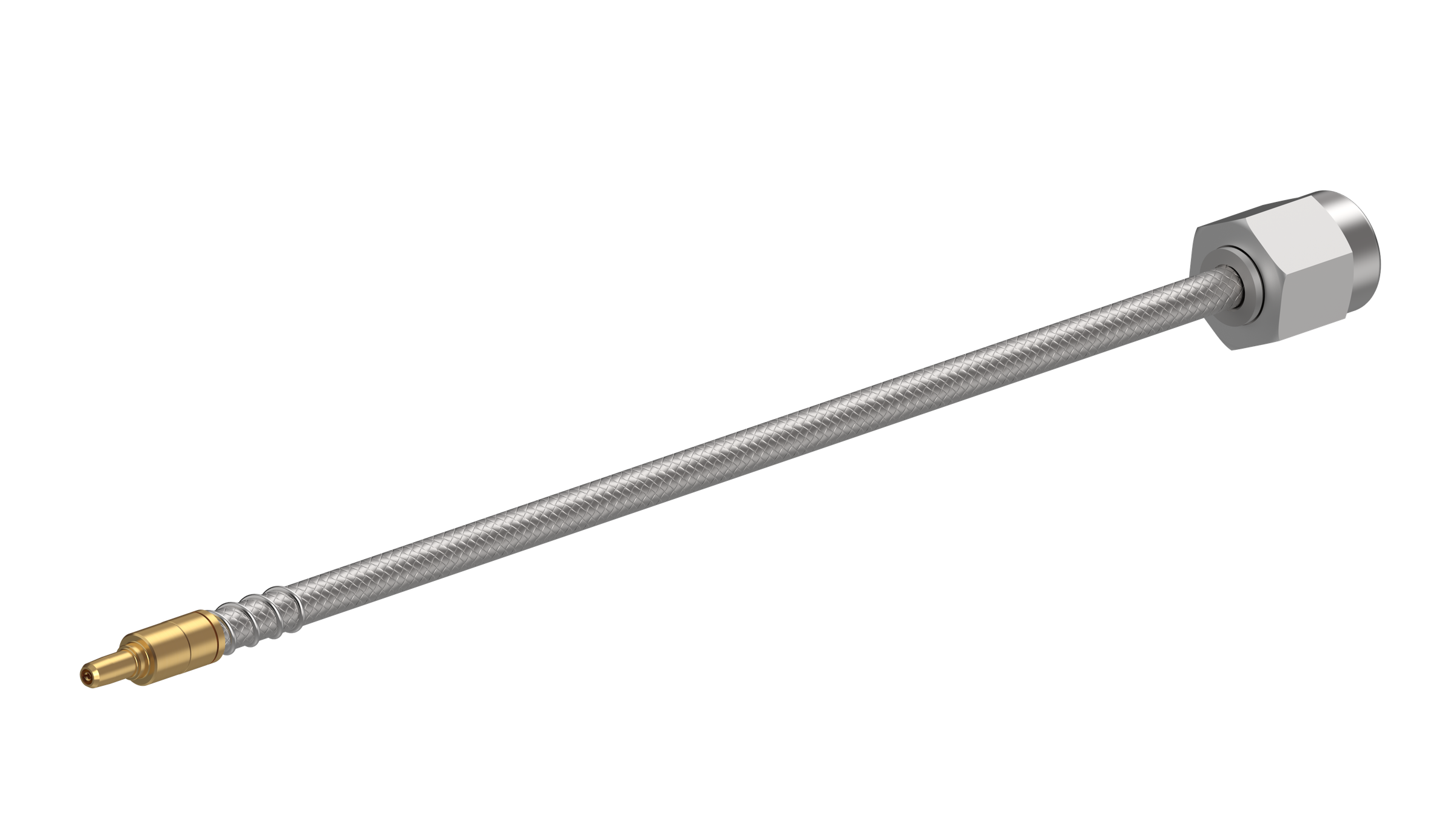 32085E-29447P-29094KCR-6, VITA 67.3 NanoRF (male), SMK (male), 50 Ohm, 40 GHz, 6 in, 152.4 mm