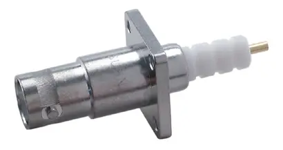 COAXIAL CONNECTOR, SHV, 50 Ohm, Straight panel receptacle, jack (female), flange mount