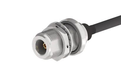 COAXIAL CONNECTOR, N, 50 Ohm, Straight bulkhead cable jack (female), High salt mist resistant (SS316L)