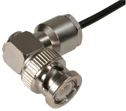 COAXIAL CONNECTOR, BNC, 50 Ohm, Right angle cable plug (male)