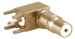 COAXIAL CONNECTOR, QMA, 50 Ohm, Right angle PCB jack (female)