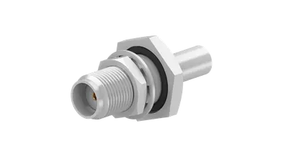 COAXIAL CONNECTOR, SMA, 50 Ohm, Straight bulkhead cable jack (female)