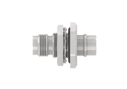 COAXIAL CONNECTOR, SMA, 50 Ohm, Straight bulkhead cable jack (female)