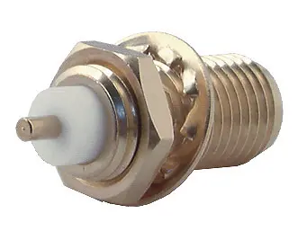 COAXIAL CONNECTOR, SMA, 50 Ohm, Straight bulkhead receptacle, jack (female)