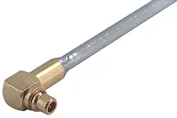 COAXIAL CONNECTOR, MMCX, 50 Ohm, Right angle cable plug (male)