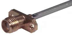 COAXIAL CONNECTOR, SMA, 50 Ohm, Straight panel cable jack (female), flange mount