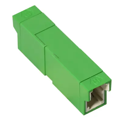 E-2000® adapter, SM, APC, configurable, simplex, green