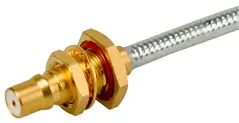 COAXIAL CONNECTOR, QMA, 50 Ohm, Straight bulkhead cable jack (female)