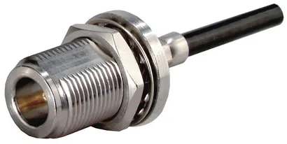 COAXIAL CONNECTOR, N, 50 Ohm, Straight bulkhead cable jack (female)